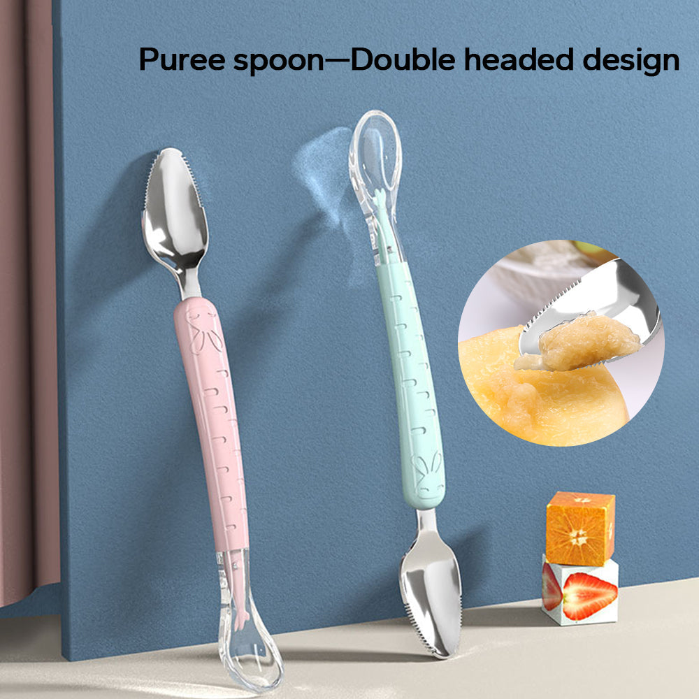 Baby Fruit Puree Spoon Food Feeder Feeding Supplies