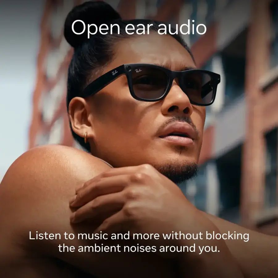 Ray-Ban Meta - Headliner Low Bridge Fit glasses, Meta AI, Audio, Photo, Video Compatibility - Green