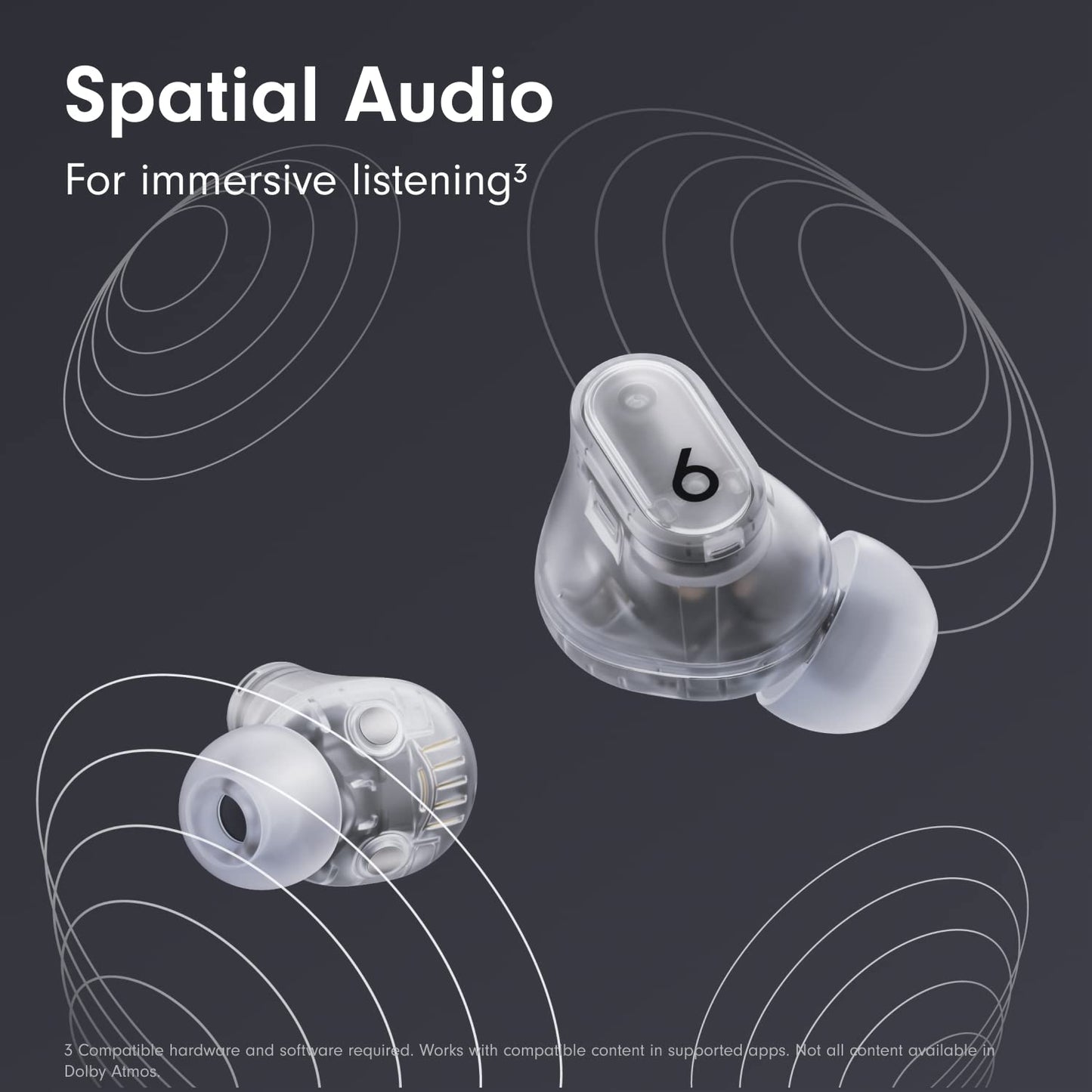 Beats Studio Buds + True Wireless Noise Cancelling Earbuds - Transparent - MQLK3LL/A