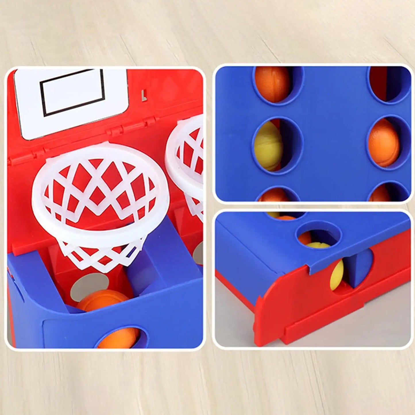 WEIQUEEN- Mini Basketball Game Basketball Board Game Toys Tabletop Basketball Game for Kids and Adults Desktop Basketball Games Foosketball Games Office Desk for Adult Basketball Gifts for Boys 8-12