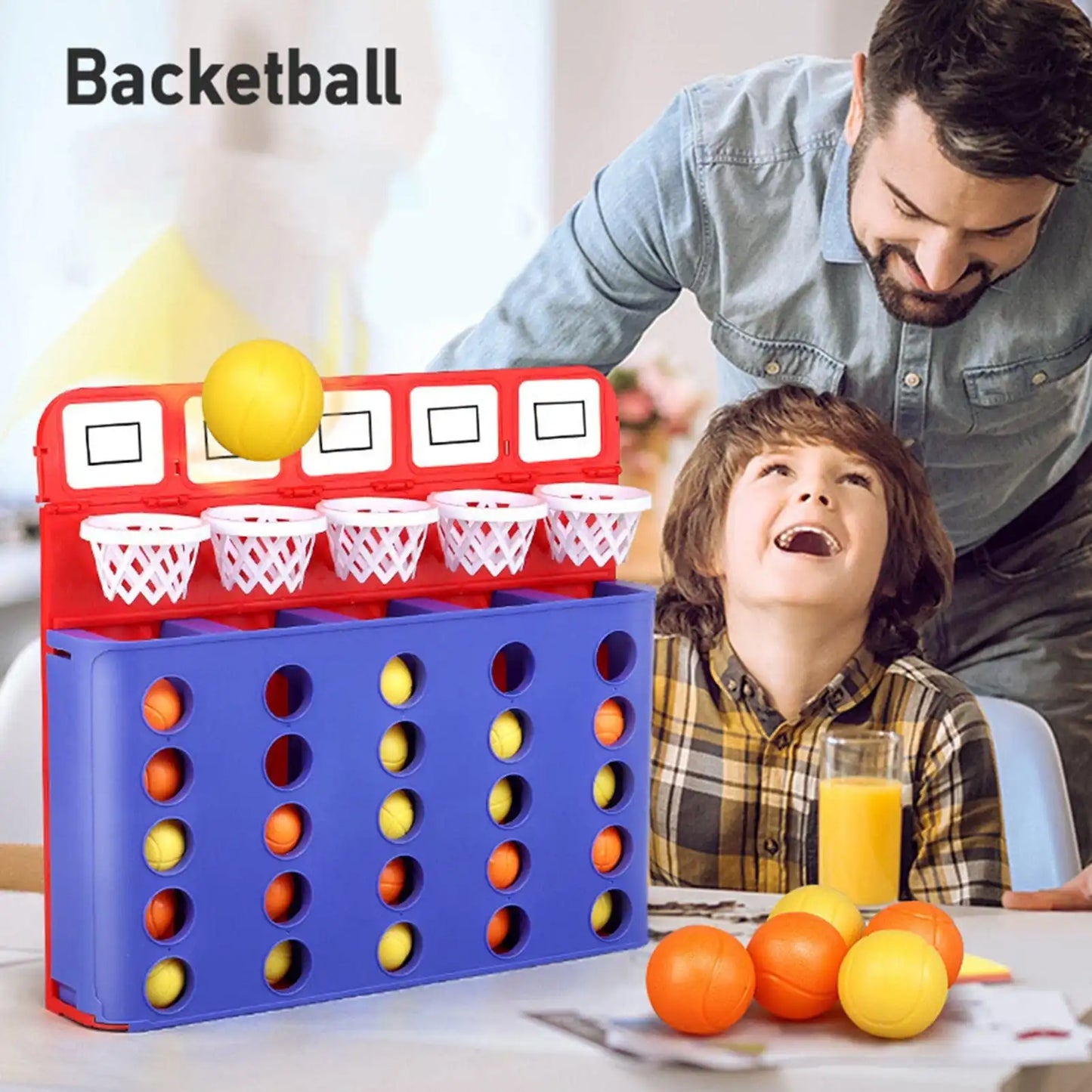 WEIQUEEN- Mini Basketball Game Basketball Board Game Toys Tabletop Basketball Game for Kids and Adults Desktop Basketball Games Foosketball Games Office Desk for Adult Basketball Gifts for Boys 8-12
