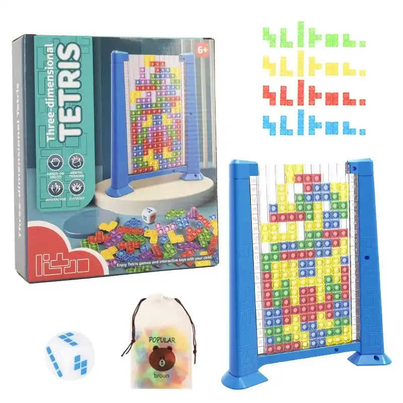 WEIQUEEN2023 Children‘s Toy Wooden 3D three-dimensional Tetris Puzzle Puzzle for Children's Early Education Puzzle Thinking Game Blocks - AliExpress