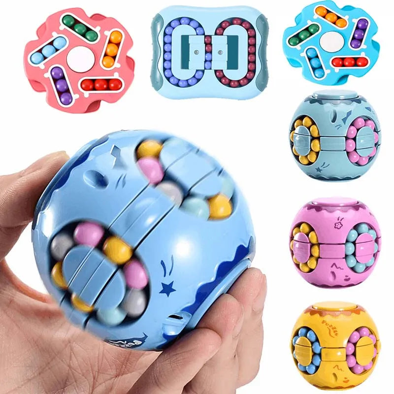 WEIQUEENRotating Bean Intelligence Fingertip Cube for Kids Finger Gyro