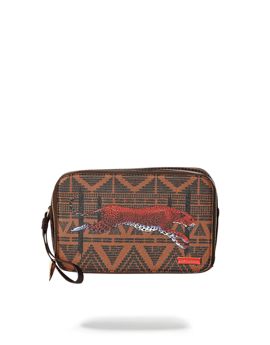 LEOPARDS IN PARIS TOILETRY AKA MONEY BAG