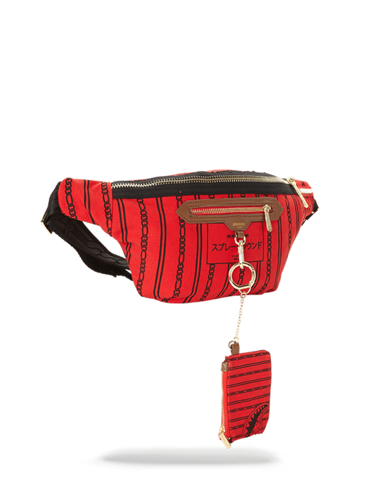 REVERSE SHARKS IN PARIS CROSSBODY (RED)
