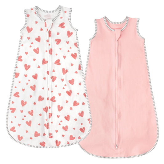 0.5 TOG 2 Pack 100% cotton Baby Sleep Sack 0-24 Months