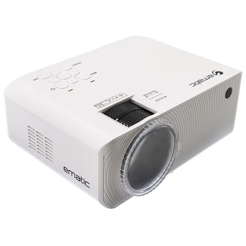 Ematic HD-Pro 720p LCD Projector - White -EPJ720P