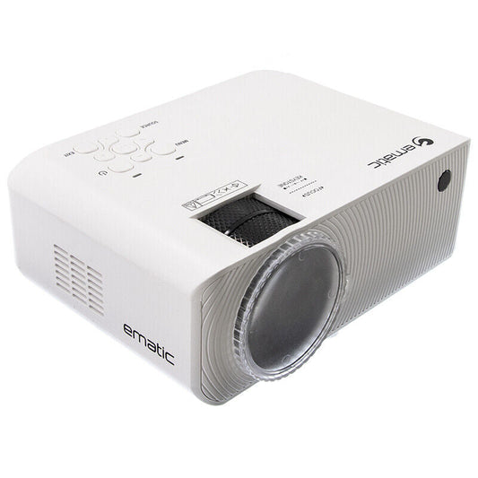 Ematic HD-Pro 720p LCD Projector - White -EPJ720P