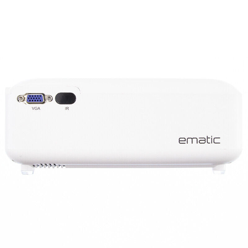 Ematic HD-Pro 720p LCD Projector - White -EPJ720P