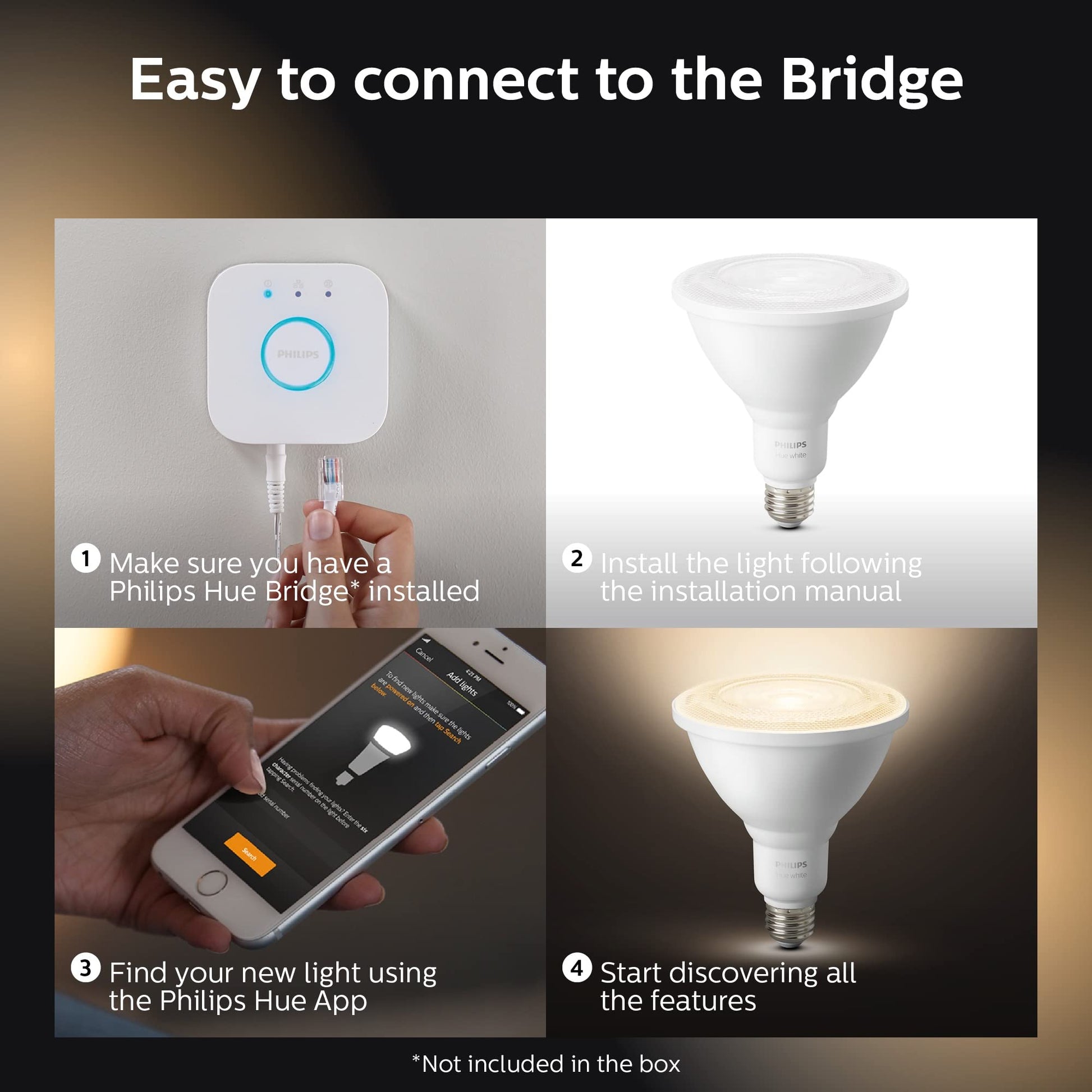 Philips Hue Outdoor LED Floodlight Light Bulb 476812