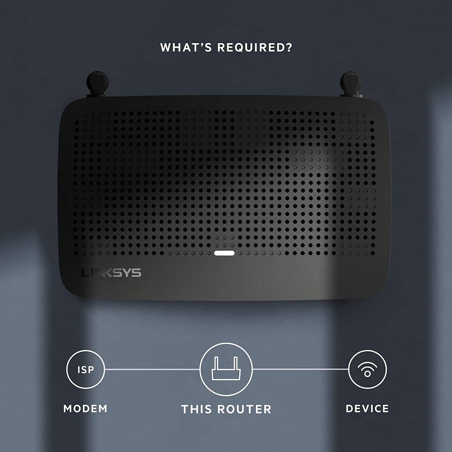 Linksys - MAX-STREAM AC1300 Dual-Band Mesh Wi-Fi 5 Router - Black MR6350