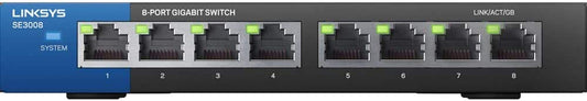 Linksys SE3008 Gigabit 8-Port Ethernet Switch