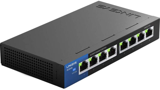 Linksys SE3008 Gigabit 8-Port Ethernet Switch