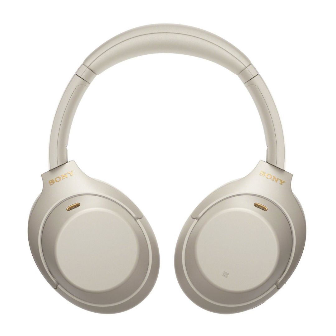 Sony - WH1000XM4 Wireless Noise-Cancelling Over-the-Ear Headphones - Silver