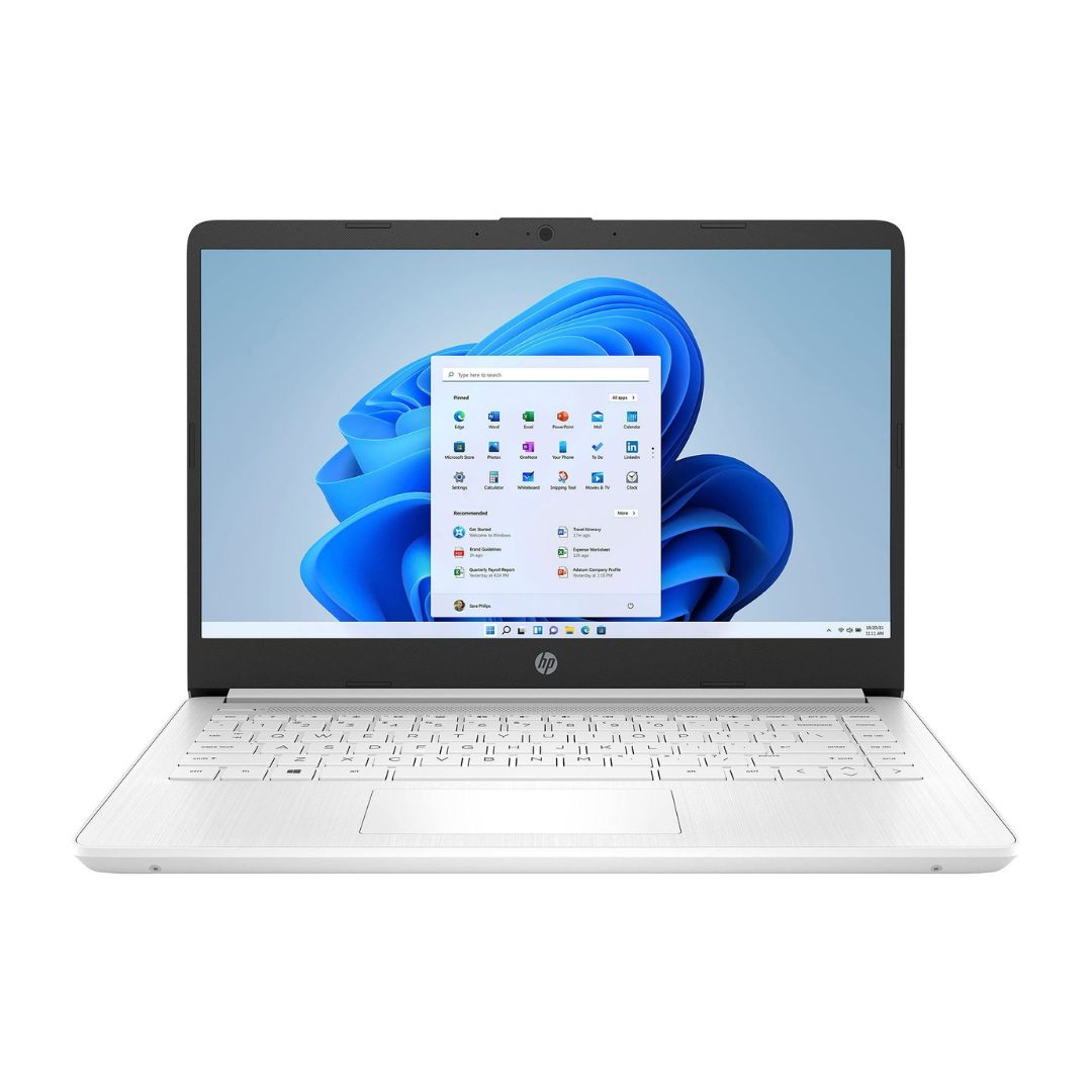 HP Laptop - WXGA - Celeron N4120 - 4GB RAM - 64GB SSD - White - 14-dq0052dx