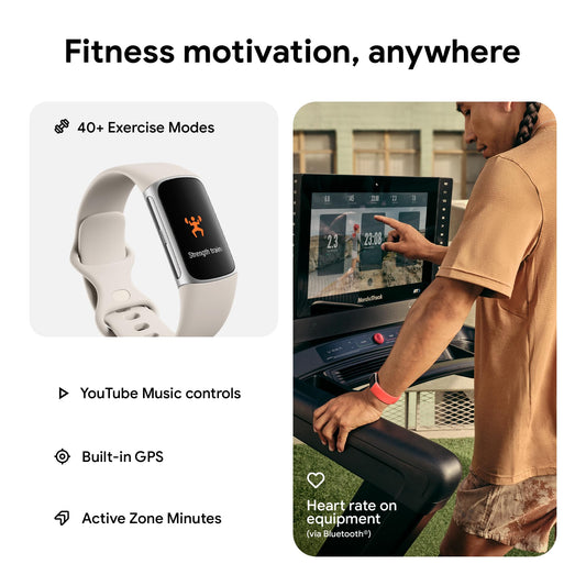 Fitbit Charge 6 Advanced Fitness & Health Tracker - Porcelain