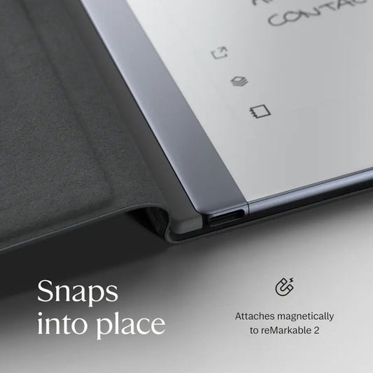 reMarkable 2 - 10.3 Paper Tablet with Gray Polymer Weave Book Folio (No Pen)