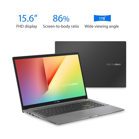 Asus VivoBook S15 S533EA-DH74 – 15.6″ FHD (1920×1080) – Intel Core i7-1165G7 – 16GB RAM – 512GB SSD – Indie Black/Gray