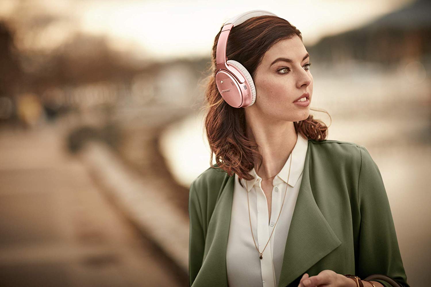 Bose - QuietComfort 35 II Wireless Noise Cancelling Headphones - Rose Gold