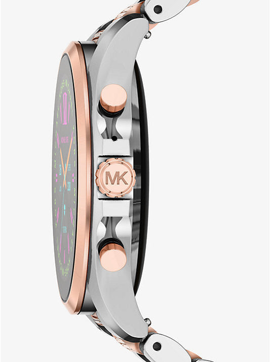 Michael Kors Gen 6 Bradshaw 44mm Silver & Rose Gold Stainless Steel