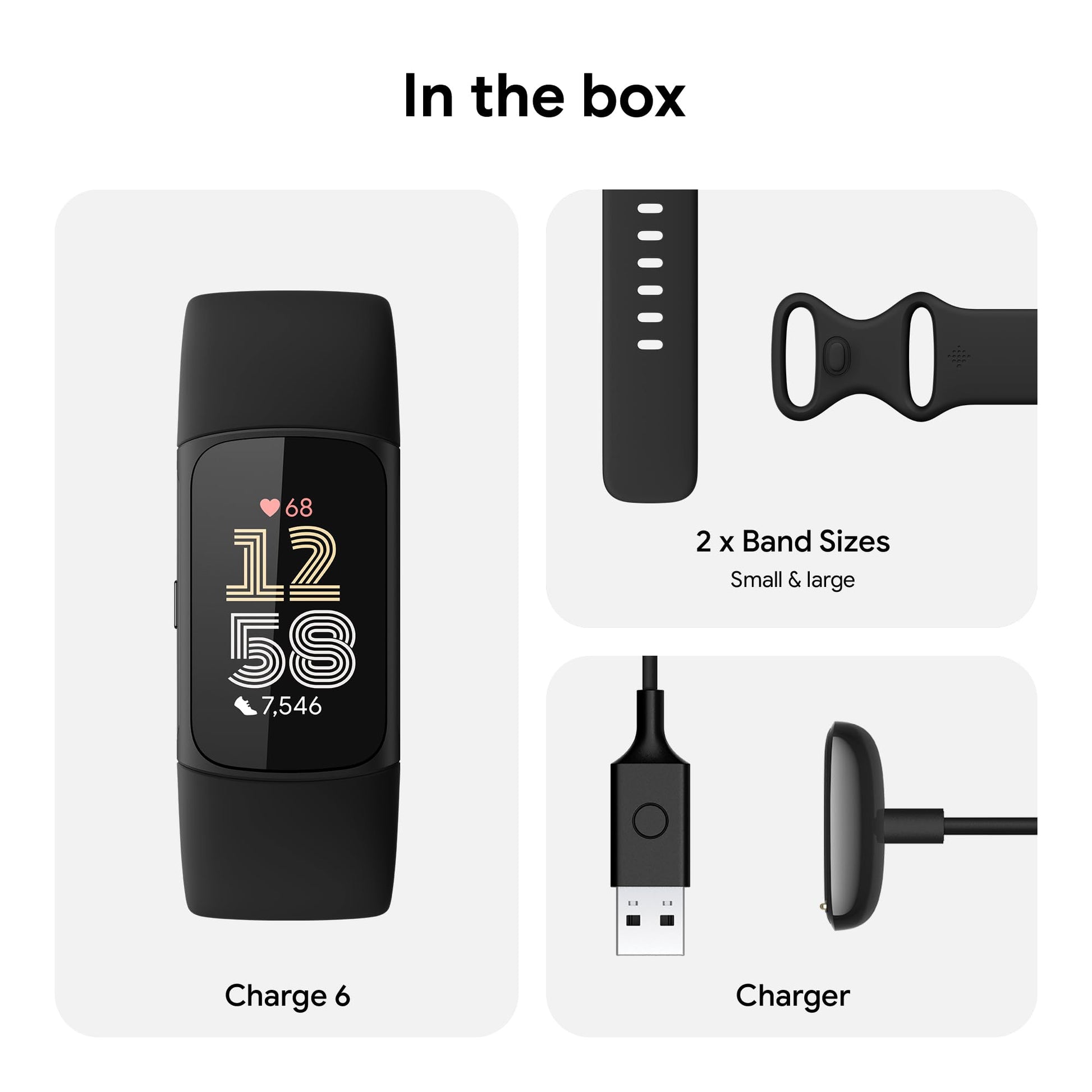 Fitbit - Charge 6 Advanced Fitness & Health Tracker - Obsidian