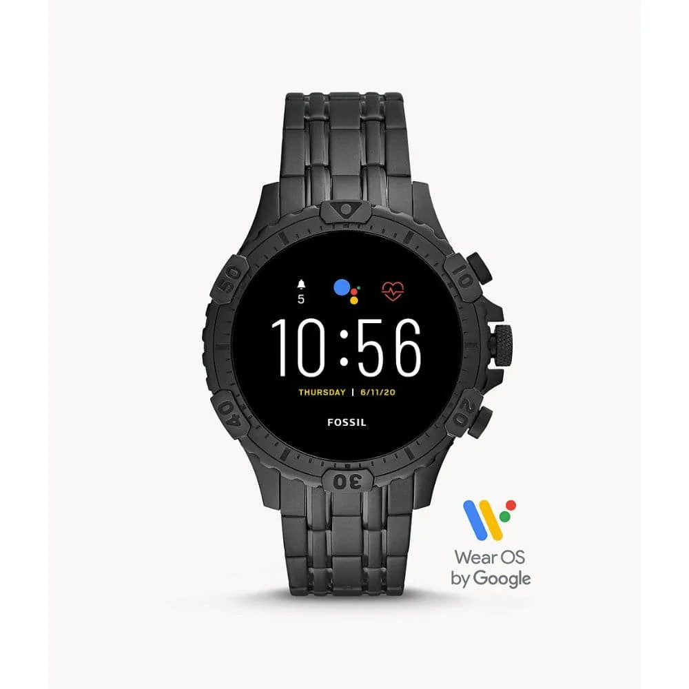 Fossil Gen 5 Smartwatch Garrett HR Black Stainless Steel