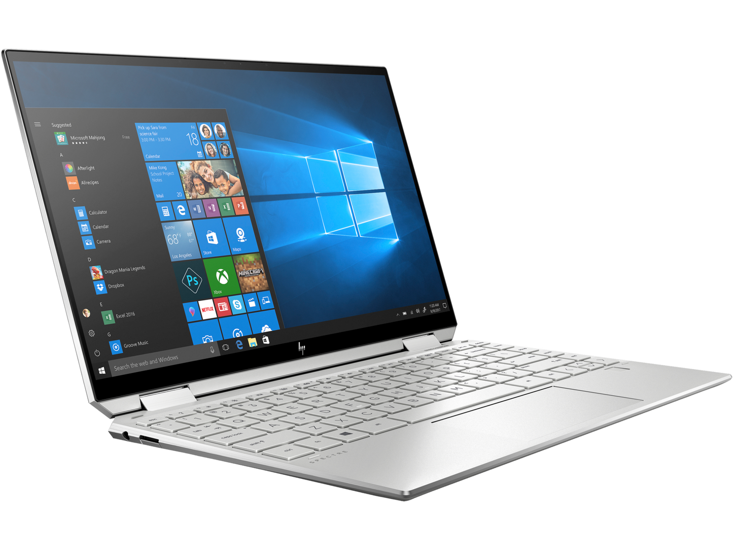 HP Spectre x360 – 13.3" UHD AMOLED Touch – i7-1065G7 – 16GB RAM – 512GB SSD – Natural Silver – 13-aw0020nr