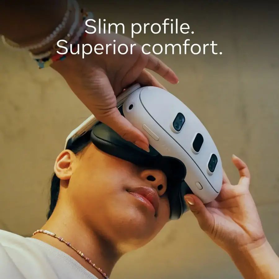 Meta Quest 3 512GB VR Headset - White + Batman Arkham Shadow & 3-Month Quest+