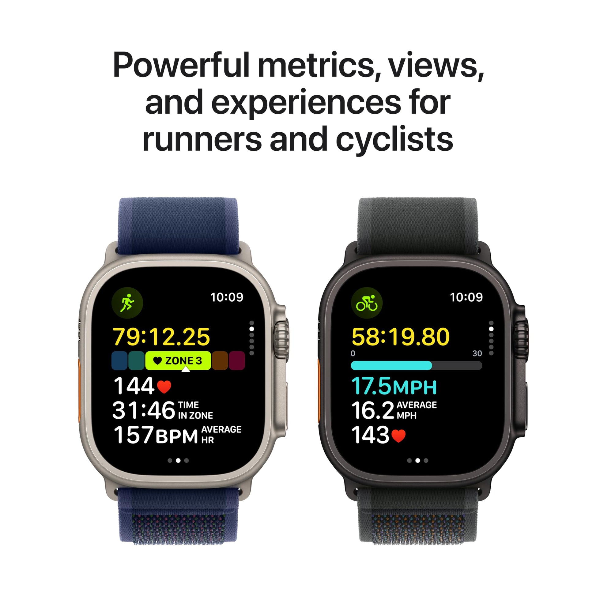Apple Watch Ultra 2 (GPS + Cellular) 49mm Titanium Case with Dark Green Alpine Loop - Medium - Black