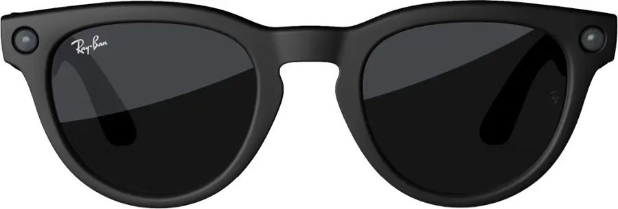 Ray Ban Meta-Headliner glasses w/Meta AI, Audio, Photo, Video-Charcoal Lenses-Matte Black