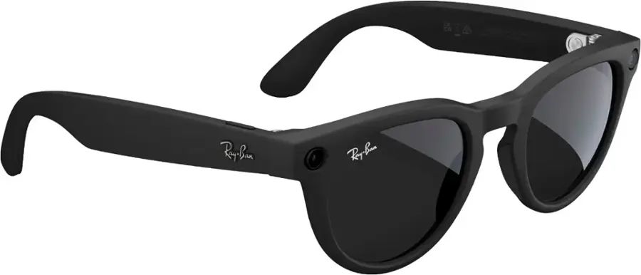 Ray Ban Meta-Headliner glasses w/Meta AI, Audio, Photo, Video-Charcoal Lenses-Matte Black