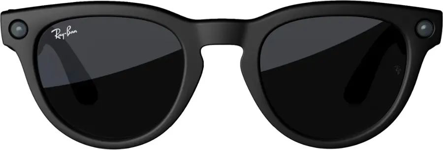 Ray Ban Meta-Headliner glasses w/Meta AI, Audio, Photo, Video-Charcoal Lenses-Matte Black