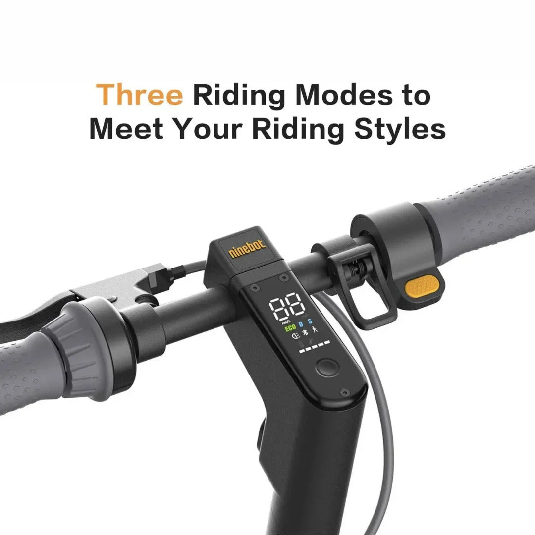 Segway - Max G30P Electric Kick Scooter, Foldable Electric Scooter w/40.4 mi Max Operating Range & 18.6 mph Max Speed - Black