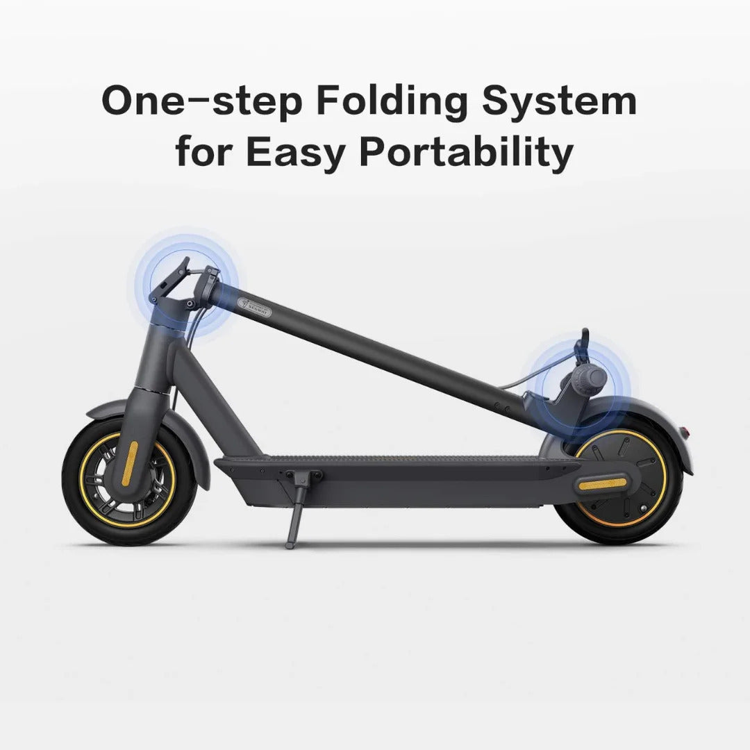 Segway - Max G30P Electric Kick Scooter, Foldable Electric Scooter w/40.4 mi Max Operating Range & 18.6 mph Max Speed - Black