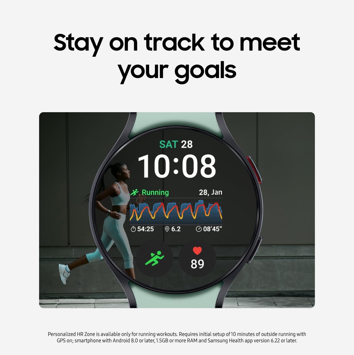 Samsung Galaxy Watch 6 44mm LTE - Silver Aluminum w/SilverSports Band