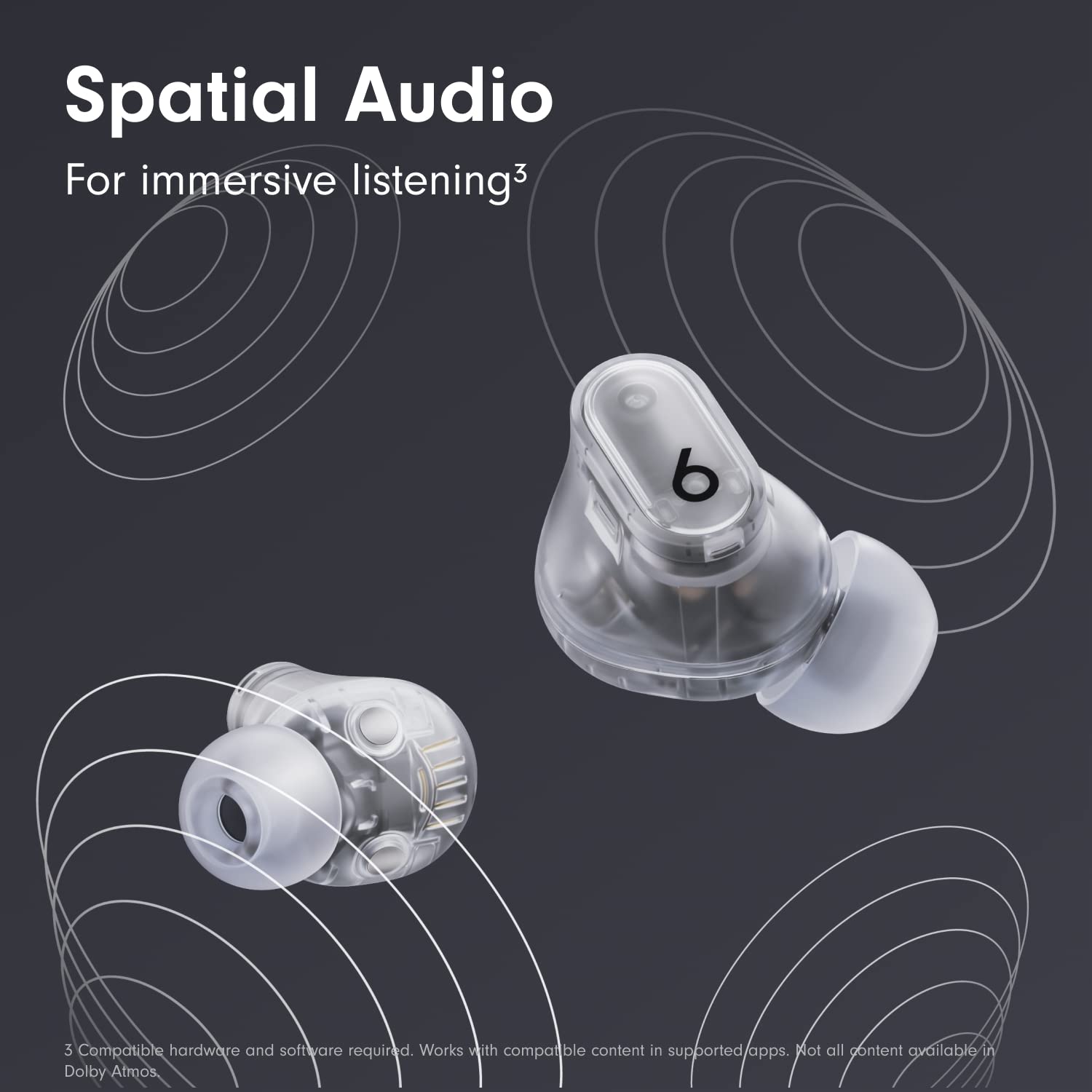 Beats Studio Buds + True Wireless Noise Cancelling Earbuds - Transparent - MQLK3LL/A
