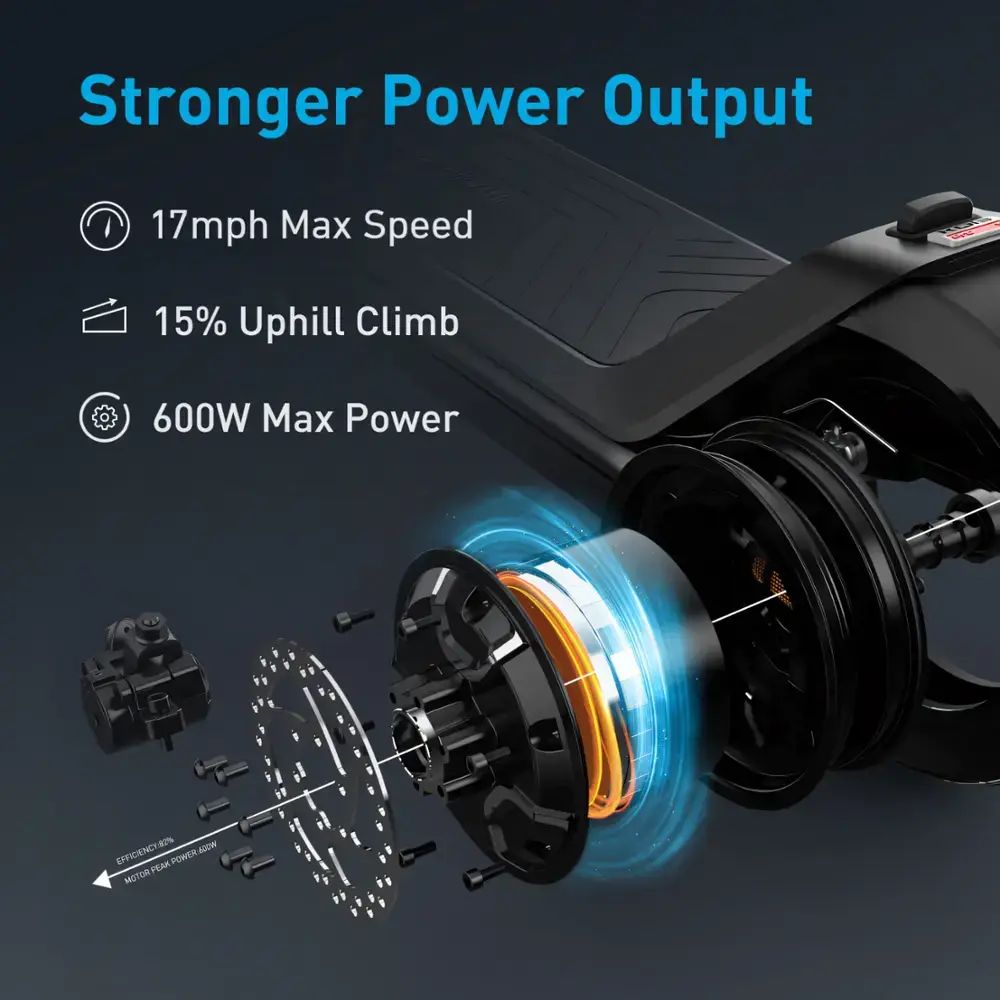 NIU - KQi3 Sport Foldable Electric Kick Scooter w/ 25 mi Max Operating Range & 17.4 mph Max Speed -