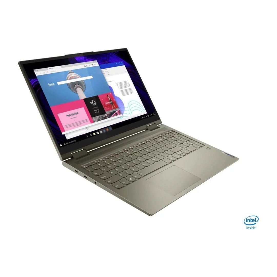 Lenovo Yoga 7i 2-in-1 – 15.6" HDR Touch – Intel Evo Platform Core i7-1165G7 – 12GB RAM – 512GB SSD – Dark Moss – 82BJ0003US / 82BJ007SUS