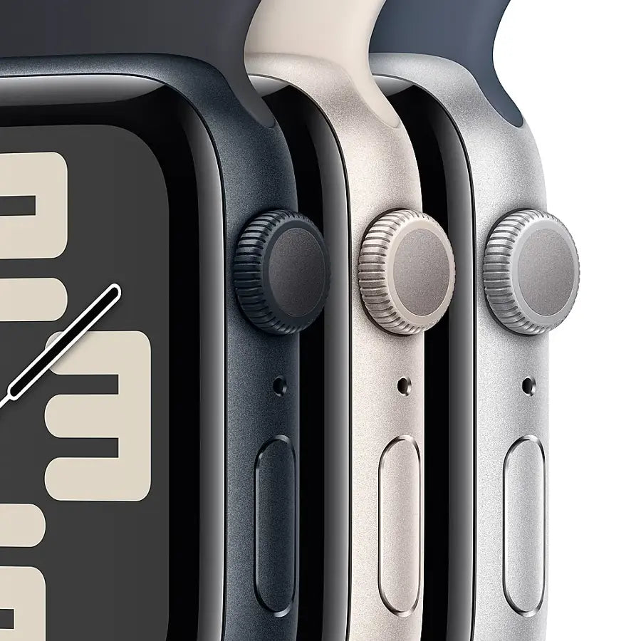 Apple Watch SE 2nd Generation (GPS) 40mm Starlight Aluminum Case with Starlight Sport Band - S/M - MR9U3LL/A