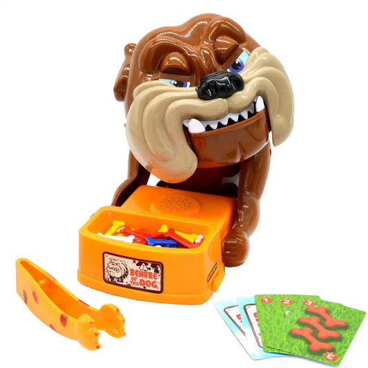 WEIQUEEN-Wake the Dog Bite Practical Jokes Spoof Funny Trick Toy Ware of the Vicious Dog Electric Fierce Dog Board Games Interactive Toys Boardgames