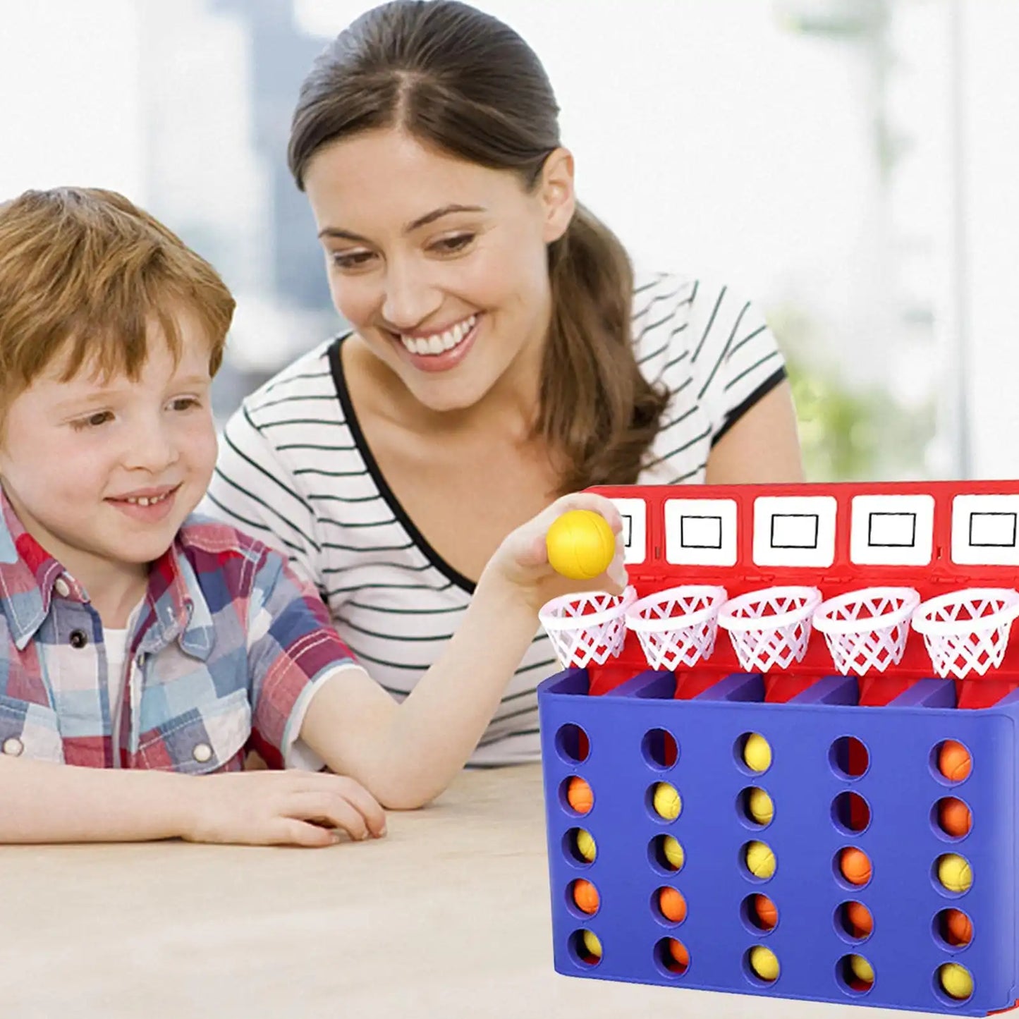 WEIQUEEN- Mini Basketball Game Basketball Board Game Toys Tabletop Basketball Game for Kids and Adults Desktop Basketball Games Foosketball Games Office Desk for Adult Basketball Gifts for Boys 8-12