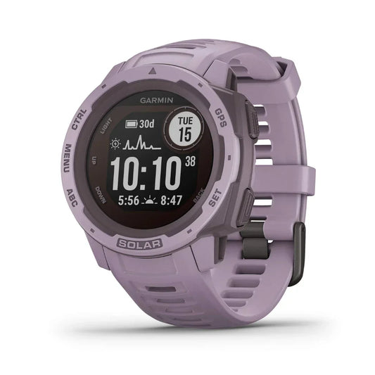 Garmin - Instinct Solar 45mm Fiber Orchid w/ Orchid Band - 010-02293-12