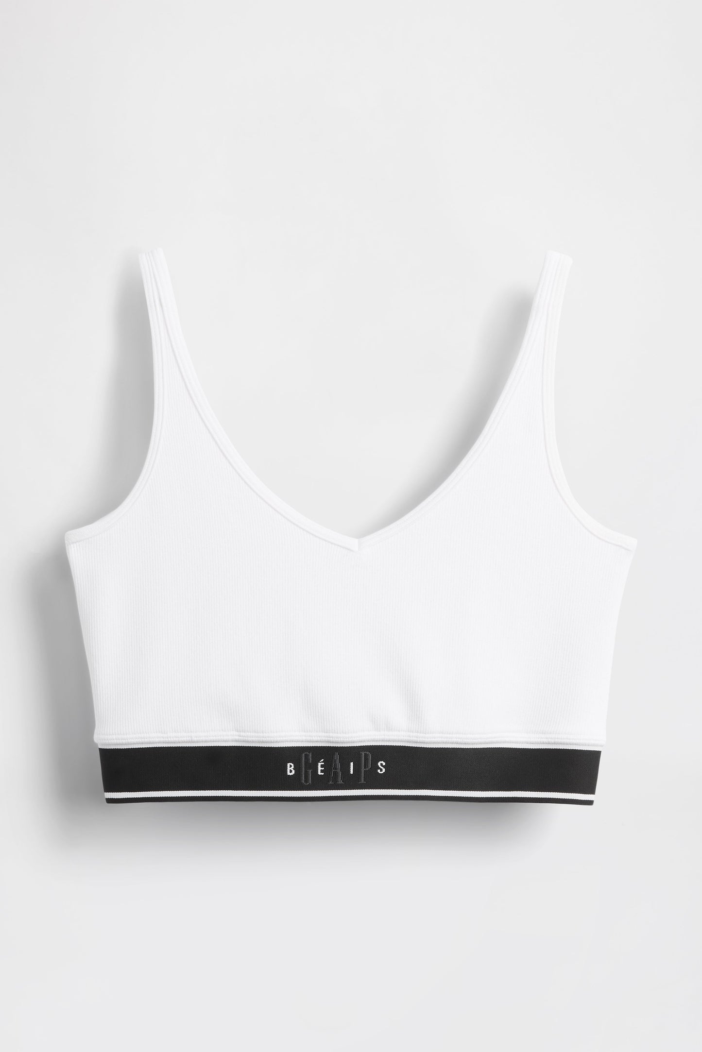 GAP X BEIS Seamless Logo Top in Optic White