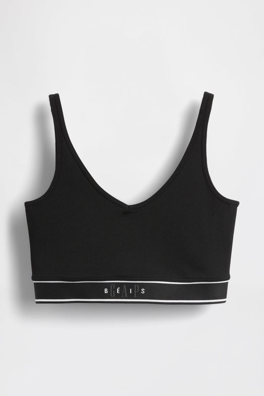 GAP X BEIS Seamless Logo Top in Black