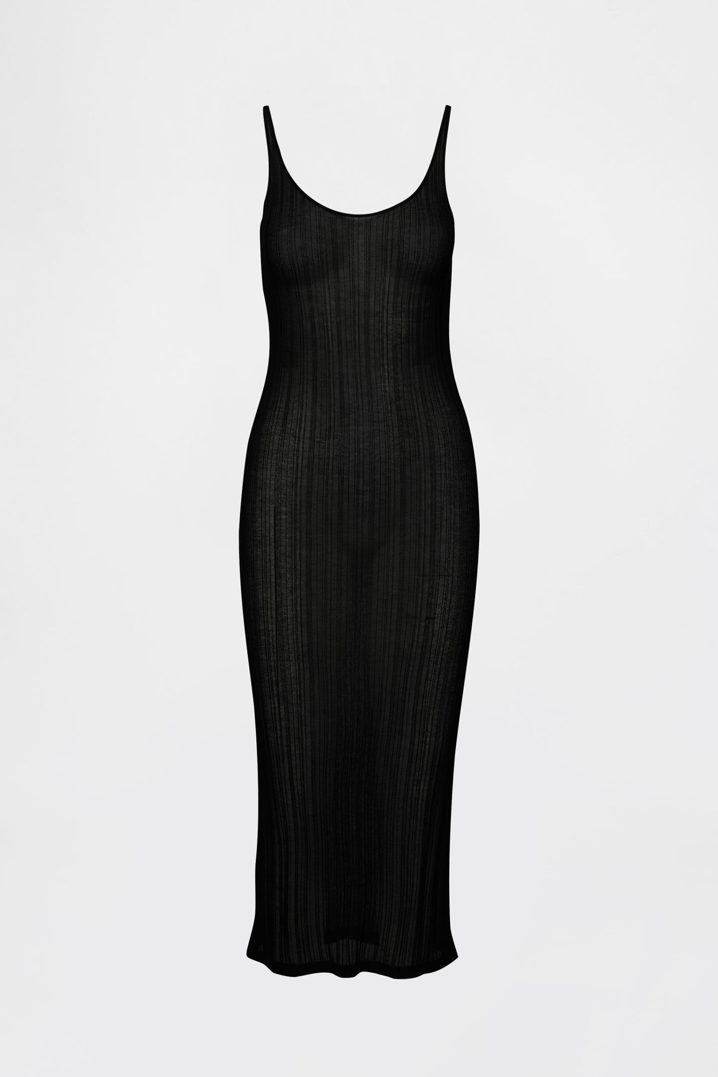 GAP X BEIS Sheer Midi Dress in Black