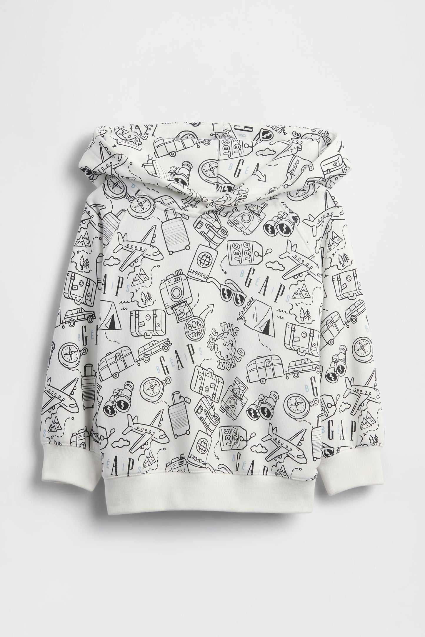 GAP X BÉIS Doodle Hoodie in Optic White