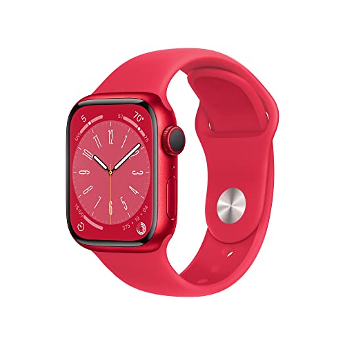 Apple Watch Series 9 GPS 41mm PRODUCT RED Aluminum Case with RED Sport Band S/M - MRXG3LL/A