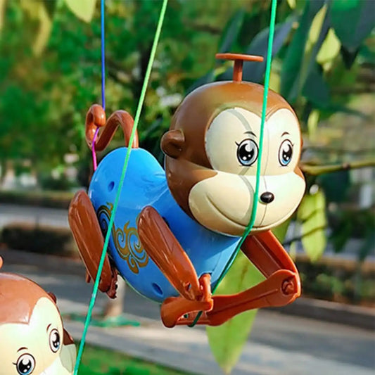 Fun Creative Fun Monkey Climbing Rope Climbing Tree Small Toys Children Baby Pulling Rope Up Tree Will Climb Rope Line Monkey
