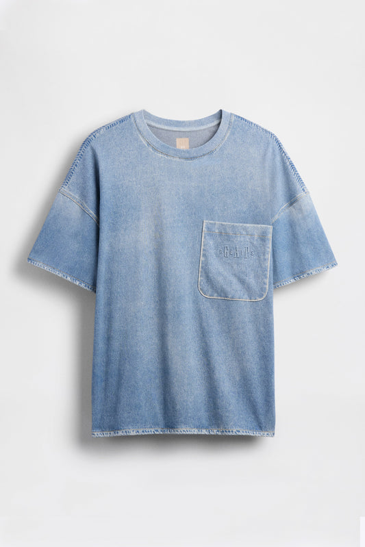 GAP X BÉIS Tromp Loiel T-Shirt in Faded Denim