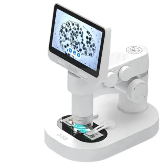 WEIQUEENKid's Smart Optical Microscope Can Watch Jumping Tarts Dual Mode Handheld and Pedestal